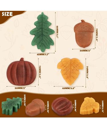 Fall Bar Soap Gift Set | Handmade Mini Decorative Scented Soaps | Natural Ingredients & Essential Oils | Pumpkin Spice & Cinnamon Scents | Perfect Autumn Pampering Present - Buy Online on SooperMarket.com