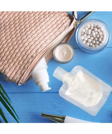 15pcs Travel Size Refillable Squeeze Pouch Set - TSA Approved for Toiletries - Leakproof Cosmetic Containers - 30ml/50ml/100ml - Buy Online on SooperMarket.com
