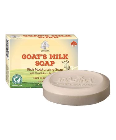 Goat Milk Natural Soap Skin Moisturizer Shea Butter Vitamin A C E Alkaline 1 Bar