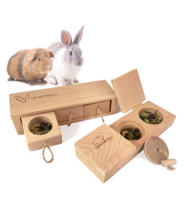 Dewonch Small Animals Hide Treats Foraging Puzzle Toys, Pet Interactive Snuffle Logic Game for Mental Enrichment,for Guinea Pigs,Rabbits,Chinchillas