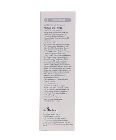SkinMedica AHA/BHA Brightening Cream 2 Oz - Brighten and Exfoliate for Radiant Skin - Buy Online on SooperMarket.com