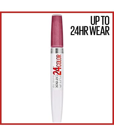 Maybelline Super Stay 24 2-Step Liquid Lipstick Makeup - Frozen Rose Mauve Pink & Steady Red - Long Lasting & Highly Pigmented - Pack of 1 - Buy Online on SooperMarket.com