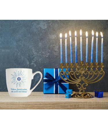 Hanukkah Gift for Mom - Jewish Mother Mug & Hot Chocolate (Without Jewish Mothers Who Would Need Therapy) - Buy Online on SooperMarket.com