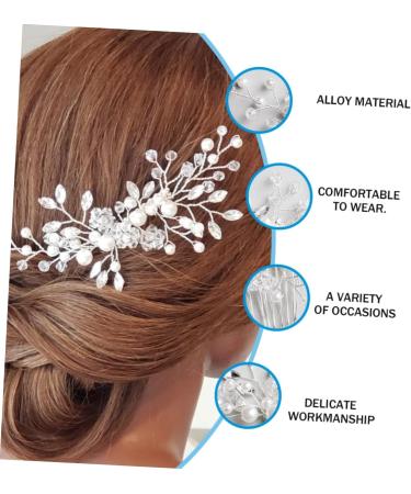 Mikinona 1 PC Piece Pearl Comb Wedding Hair Comb Bridal Hair Comb Wedding Headdress Wedding Hair Headdress - Buy Online on SooperMarket.com