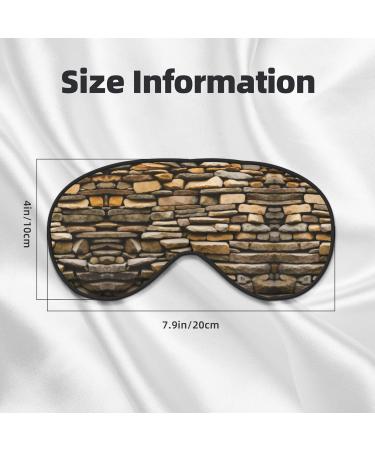 Rustic Rocks Brick Wall Soft Sleep Eye Mask Female Breathable Eye Patch Perfect for Travel and Relaxation - Buy Online on SooperMarket.com