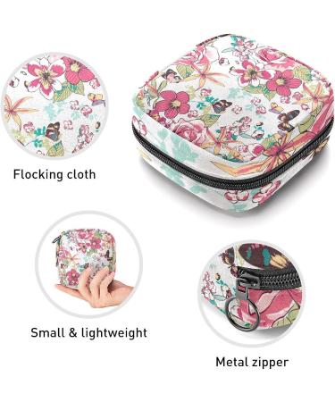 Anna Cowper Flower Sanitary Napkin Storage Bag Feminine Menstrual Cup Pouches Nursing Pad Holder Tampon Bags Portable Period Bag for Women Teen Girls 1Pcs Multi-colored 5 - Buy Online on SooperMarket.com