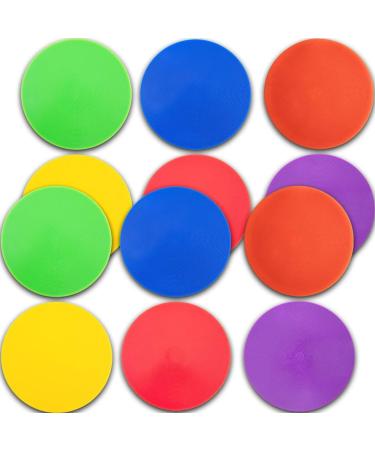 Non-Slip Rubber Spot Markers 10 Inch - Set of 12 for Football & Basketball Training - Buy Online on SooperMarket.com