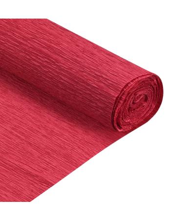MECCANIXITY Crepe Paper Rolls 7.5ft Long 20 Inch Wide for Various Large Hanging Party Backdrop DIY Decoration DIY Supplies Red Pack of 2