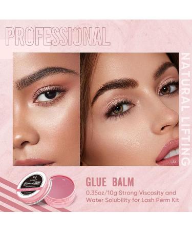 PERMANIA Lash Lift Balm Glue - 0.35oz/10g Strong Viscosity Adhesive for Lash Perm Kit (Rose) - Buy Online on SooperMarket.com
