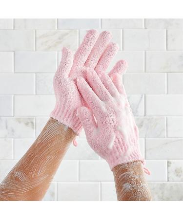 Glamlily 6 Pairs Body Exfoliating Shower Gloves Bath Scrub Wash Mitts for Women & Men | Spa Massage - 6 Colors - Buy Online on SooperMarket.com
