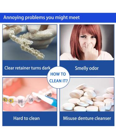 Retainer Cleaning Tablets - New Formula (120 ct, 4-Month Supply) - Buy Online on SooperMarket.com