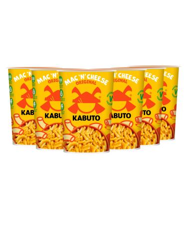 Kabuto Noodles Mac n' Cheese Original Pack of 6 (6 x 85g Instant Macaroni Cheese Original Flavour Pots)