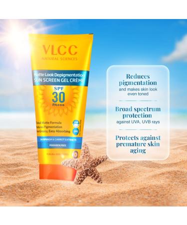 Buy VLCC Matte Look SPF 30 Sun Screen Gel Creme 100gm - Protect Your Skin with International Shipping - Buy Online on SooperMarket.com