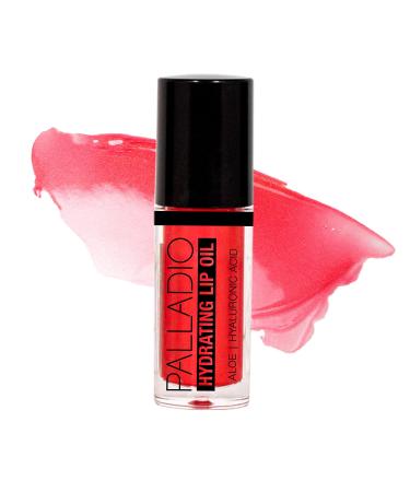 Palladio Hydrating Lip Oil with Hyaluronic Acid | Non-Sticky & Vegan Liquid Lipstick for Moisture-Rich Lips | Tinted Sheer Color & Subtle Shine | Cruelty-Free | 0.13 Oz (BLING) - Buy Online on SooperMarket.com