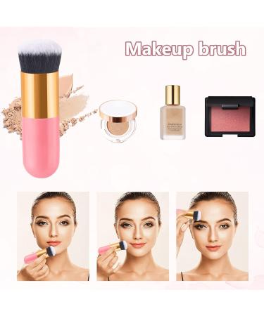 3Pcs Ultra Soft Marshmallow Sponge Makeup Set | Pink Beauty Blenders | Latex Free | Concealer Blender & Foundation Sponge | Includes Makeup Egg & Brush | Ideal for Liquid Foundation, Powder, Cream | Achieve Flawless Makeup Application - Buy Online on SooperMarket.com