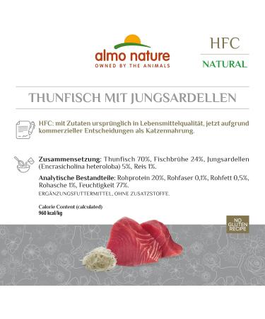 Buy Almo Nature HFC Natural Cat Food - Tuna for Kittens (24 x 70g) | Premium Quality | International Shipping Available - Buy Online on SooperMarket.com