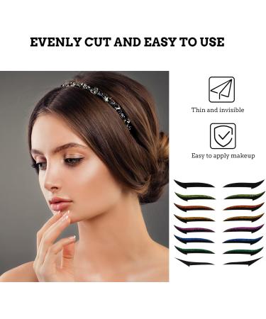 CANIGHT 36 Pairs Glitter Eyeliner DIY Eyelid Tape Double-sided Tape Eyeshadow Tape Eye Line Strip Sticker - Buy Online on SooperMarket.com