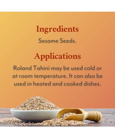 Roland Foods Tahini - Pure Ground Sesame Seed, Specialty Imported 2lb Jar - Buy Online on SooperMarket.com