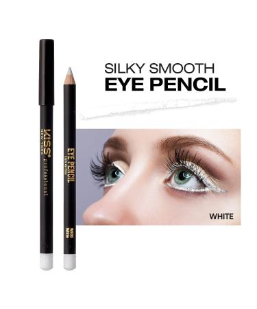 Kiss New York Professional Slim Eye Pencil - Creamy White Eyeliner for Smooth, Long-Lasting, Natural Eye Makeup - Water-Resistant Formula - Buy Online on SooperMarket.com