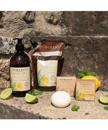 Durance Solid Marseille Soap With Organic Lemon Essential Oil 100g Enriched With Olive Oil & Red Rice Extract Paraben-Free Solid Soap For All Skin Types - Buy Online on SooperMarket.com