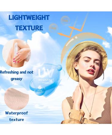 Trendyfave Sun Cream Sunscreen Spf 50 Facial Sunscreen For Men & Women UVA & UVB High Protection Waterproof Sweat-Resistant Face Care Anti Redness Cream For Face With Centella & Aloe Vera - Buy Online on SooperMarket.com