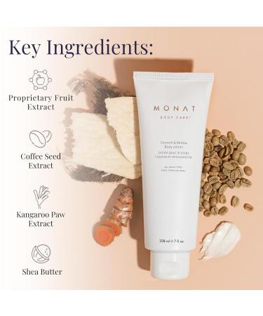 MONAT BODY CARE Smooth and Renew Body Lotion - Anti-Aging Moisturizer for Soft Skin - Lightweight Non-Greasy Formula with Botanical Extracts - Buy Online on SooperMarket.com