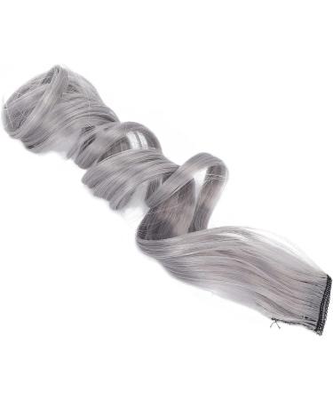 Hair Extension Synthetic Colorful Clip In Hairpiece Curling Wig for Party for Prom for Girls White tea ash - Buy Online on SooperMarket.com