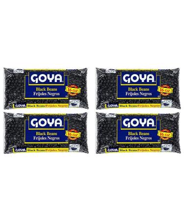 Goya Black Beans Dry 14oz (Pack of 4)