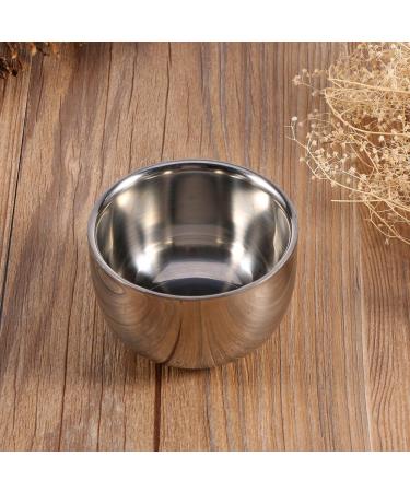 Premium Stainless Steel Shaving Soap Bowl for Men | Shaving Foam Tool & Brush | Perfect for Smooth Shaves - Buy Online on SooperMarket.com