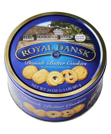 Royal Dansk Danish Cookies Tin butter 24 Ounce