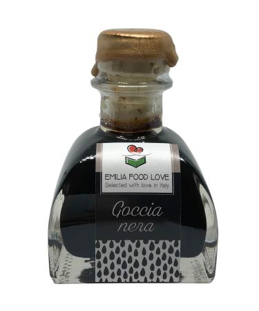 GOCCIA NERA - Black Balsamic Condiment 8 Years Aged - Made in Italy - EMILIA FOOD LOVE - Selected with Love in Italy - Condimento Balsamico invecchiato 8 anni