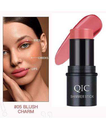 Ho Blush Stick Cream Blush Makeup Wand - Long-Wearing Natural-Looking Cheeks Tint - Bright Peach Blusher Stick - Daily Wear 3D Wonder Stick 05 Pink Red - Buy Online on SooperMarket.com