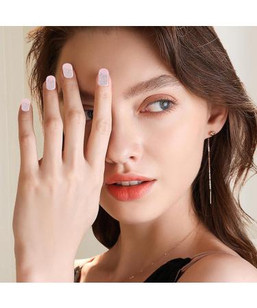 Semi-Cured Nail Wraps Natural Gloss Gel Nail Strips | Adhesive Nail Polish Strips Fingernail Manicure Stickers Salon-Quality Finish Easy Application - Buy Online on SooperMarket.com