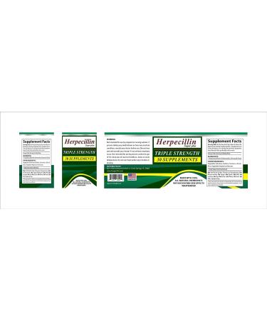 Herpecillin & Herpecillin Super Plus Cold Sore Genital & Shingles Outbreak Symptom Support - 150 Supplements - Buy Online on SooperMarket.com