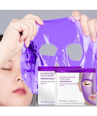 Trendyfave Collagen Face Mask Collagen Mask With Hydrolyzed Collagen Soluble Collagen Facial Mask Collagen Hydrating Face Mask Overnight Face Masks Beauty Korean Sheet Mask Face Care 4pc - Buy Online on SooperMarket.com