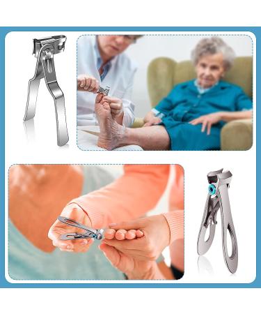 DR. MODE Extra Large Nail Clippers for Men with Thick Nails - Wide Jaw Opening and Easy Grip Design for Seniors - Includes Nail File and Cuticle Trimmer - Buy Online on SooperMarket.com