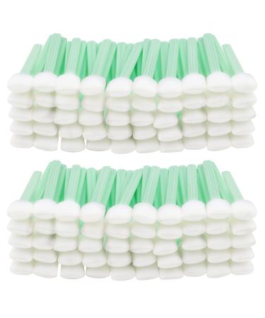 Belle vous cleaning sticks cotton swabs long sterile (100st) - 12.8 x 1.5 cm foam foam sticks angular cotton swabs smeared sticks for inkjet pressure head cleaner camera lens cleaning