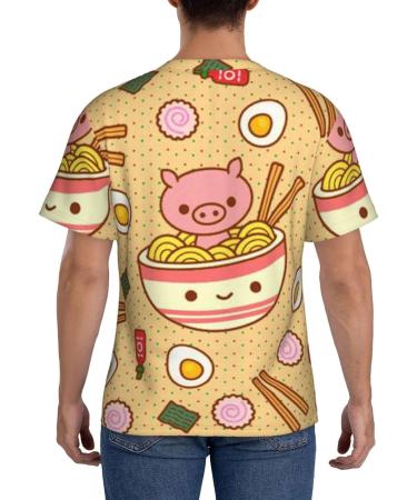 Delicious Sweet Ramen Men's T Shirt - Fashionable Graphic Tee Lightweight and Breathable Casual Summer Shirt Comfortable T-Shirt Short Sleeve Tee Crew Neck Shirt Delicious Sweet Ramen XXL - Buy Online on SooperMarket.com