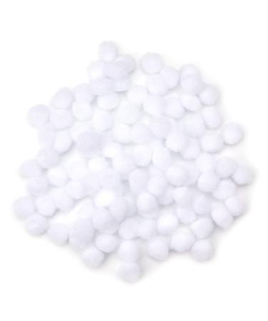 Cousin DIY White 1/2 inch Poms 100 Pack