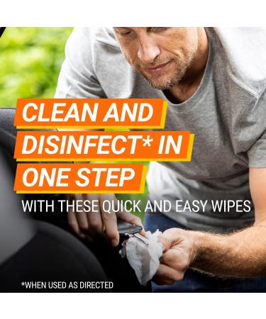 Armor All 24 Disinfectant Wipes Citrus Scent Cleans and Disinfects All Car Surfaces In One Step Kills 99.99% of Bateria and Virus Freshness Lock Ideal For Car Detailing - Buy Online on SooperMarket.com