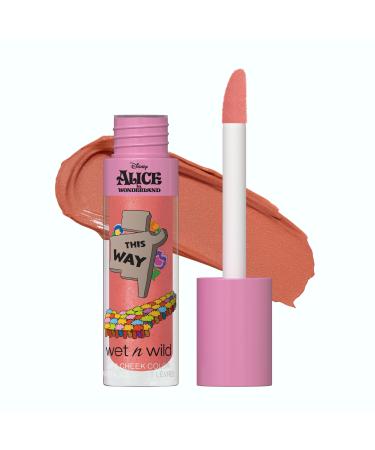 Wet n Wild Alice in Wonderland Lip & Cheek Color Creamy Natural-Looking Flush for Lips and Cheeks Weightless Formula that Seamlessly Blends This Way Shade Liquid Lip & Cheek Color This Way