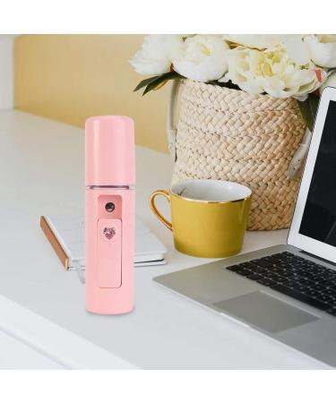 Baluue 1pc Humidifier Face Steamer Mini USB Mini Face Steamer Handheld Spray Device Makeup Device Abs Pink 11.5X3CM - Buy Online on SooperMarket.com