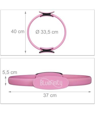 Buy Bluefinity Pilates Ring - Double Handle Padded Resistance Ring ( 37cm) for Fitness & Yoga - Perfect for International Shipping - Buy Online on SooperMarket.com