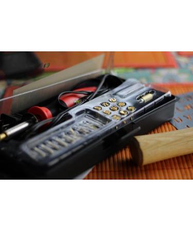 TRUArt Stage 1 Wood and Leather Pyrography Pen Kit - 21 Tips - Dual Power Mode - Best for Woodburning and Leather Crafts - Buy Online on SooperMarket.com