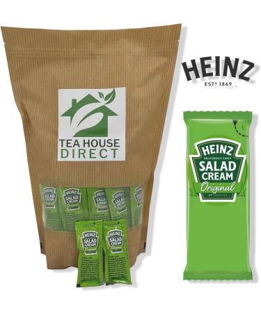 Heinz Deliciously Zingy Original Salad Cream Sauce - Elevate Your Salads with Classic Flavor - Single-Serve Packet for On-the-Go Enjoyment Anytime Flavour Boost - 50 Sachets Zesty Pack of 50 - Buy Online on SooperMarket.com