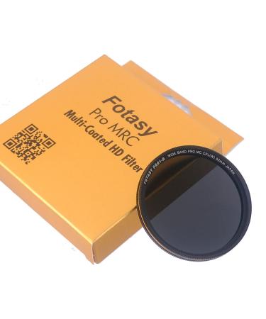 Fotasy 52mm Ultra Slim Circular PL Lens Filter, Nano Coatings MRC Multi Resistant Coating Oil Water Scratch, 16 Layers Multi-Coated 52mm CPL Filter