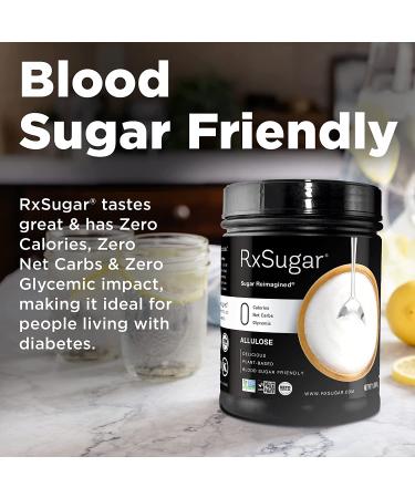 RxSugar Plant-Based Crystal Sugar 16oz | 0 Calorie, 0 Net Carbs | Keto & Diabetes-Safe, Non-GMO, Gluten-Free - Buy Online on SooperMarket.com