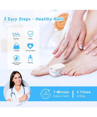 Incley Nail Fungus Cleaning Laser Device - Effective Blue Light Therapy for Toenails & Onychomycosis - Rechargeable Fungus Remover for Home Use - Buy Online on SooperMarket.com