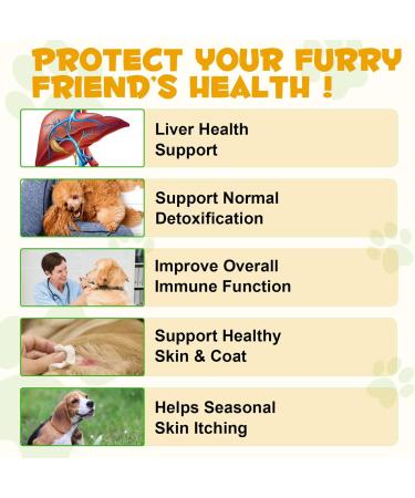 Natural Allergy Relief for Dogs - Herbal Drops for Itchy Skin & Seasonal Allergies - Supports Healthy Immune System - Bacon Flavor - 60ml - Buy Online on SooperMarket.com