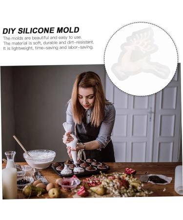 Ciieeo 2 Pcs Christmas Stencils Silicone Molds Animal Fondant Molds Home DIY Silicone Mold Manual Cake Mold - Buy Online on SooperMarket.com
